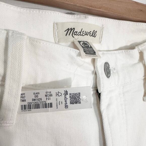 NWT Madewell The Petite Perfect Vintage Wide-Leg Crop Jean | Tile White | SZ 31P - Picture 10 of 12